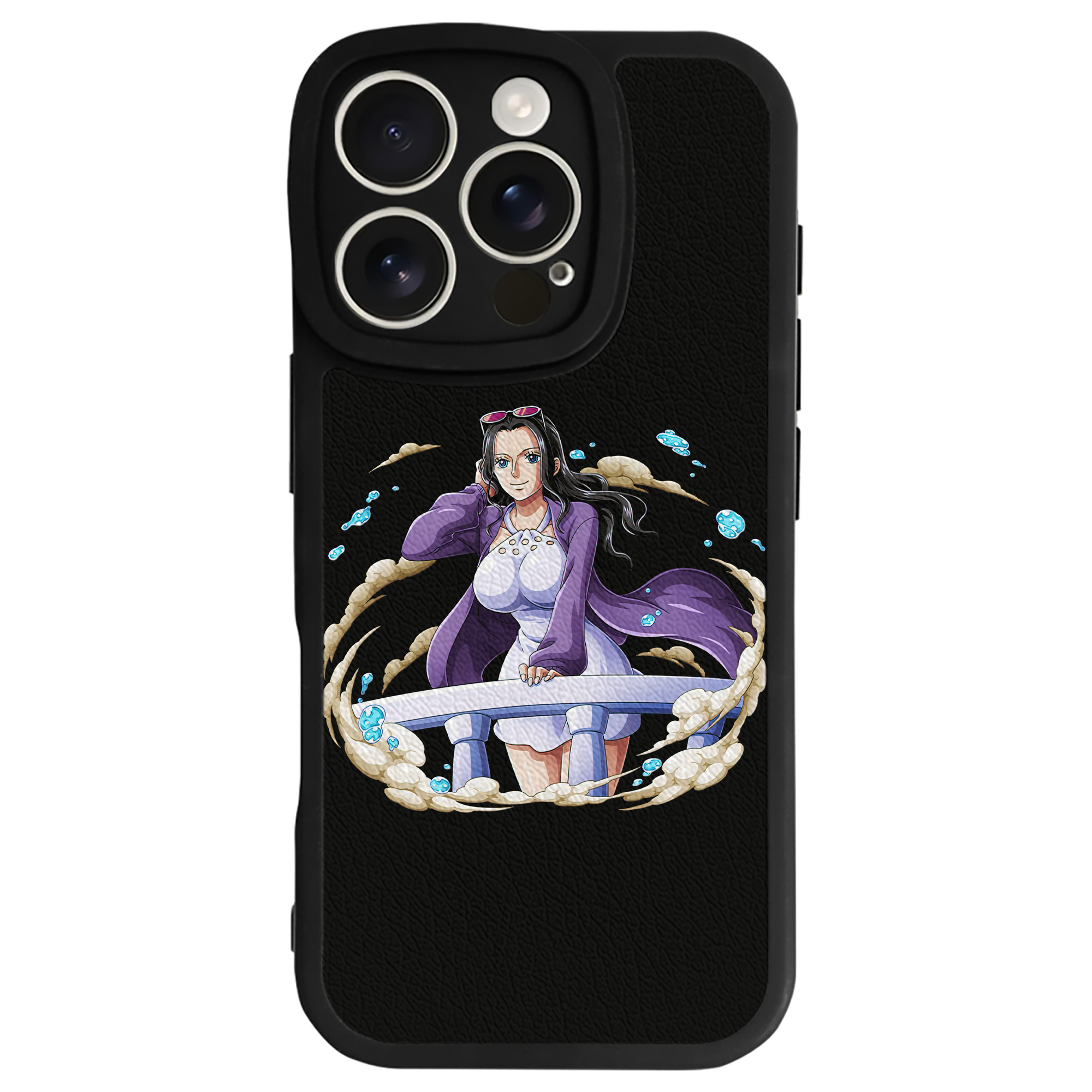 （画像用） ワンピース ニコ・ロビン ONE PIECE Nico Robin 【iPhone 16シリーズ対応】シリコンスマホケース（レザー調） 材質：シリコン